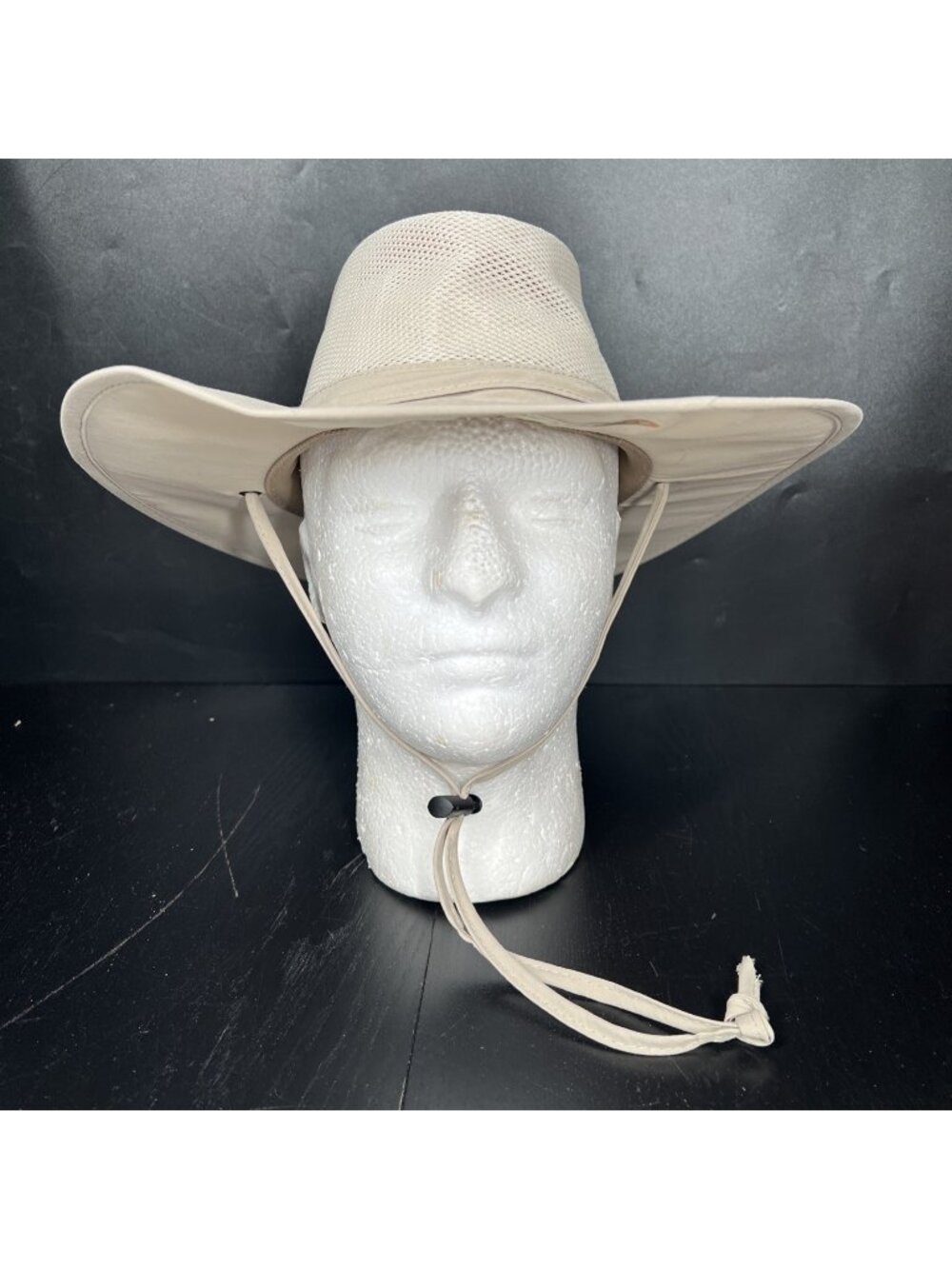 Stetson Sun Guard No Fly Zone Hat Small Medium Tan Mesh Vented Insect Repelling